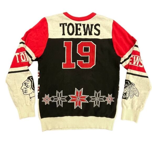 Chicago Blackhawks NHL Christmas/Holiday Sweater Jonathan Toews - Picture 2 of 7